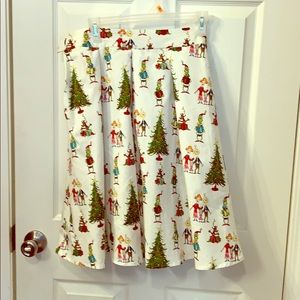 High waisted grinch skirt